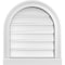 Ekena Millwork Round Top Surface Mount PVC Gable Vent: Functional, w/ 2"W x 2"P Brickmould Sill Frame, 18"W x 20"H GVPRT18X2003SF - alternate 1